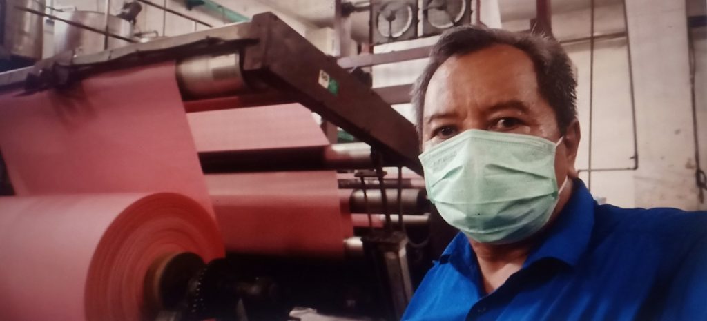 Proses Celup rayon reaktif menggunakan mesin Kusters