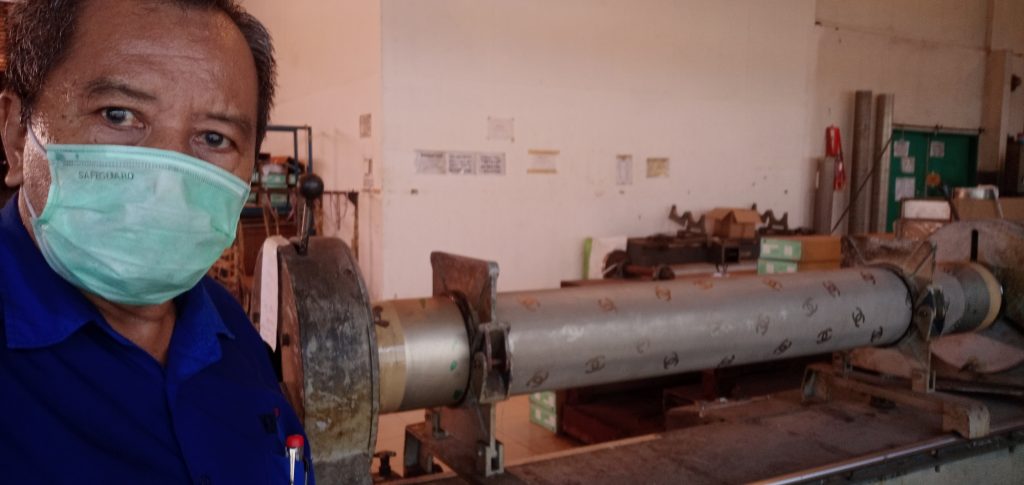 Pasang Endring di Rotary screen