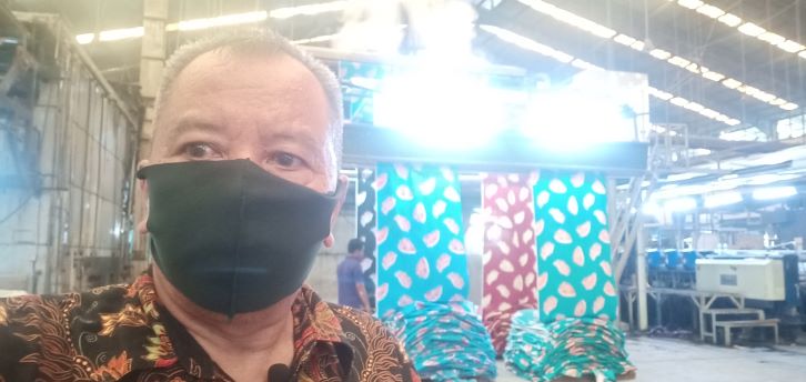 Proses fiksasi printing reaktif mengunakan mesin steamer Sork