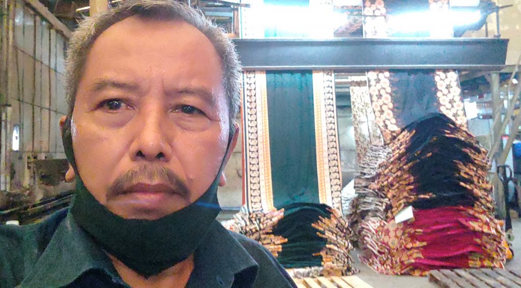 Fiksasi printing reaktif kain rayon menggunakan mesin steamer