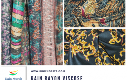 Kain Rayon Viscose hasil printing proses reaktif