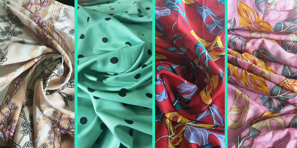 Hasil Produksi Printing di Kain Rayon Viscose