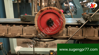 BRUSH WHEEL STENTER PROSES PRODUKSI FINISHING KAIN TEKSTIL